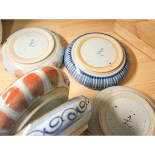 【全新-木箱偏舊 歡迎議價】日本製陶窯製品 壽山窯製品 日式碗盤 陶瓷盤 和風盤 小菜盤 各色花紋 5入組木箱裝