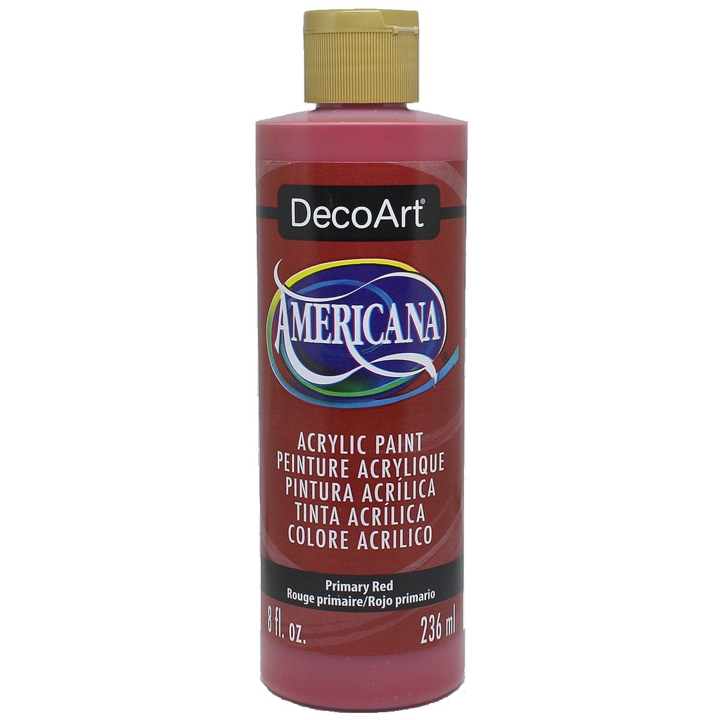 DecoArt 原紅色 Primary Red 236 ml Americana 壓克力顏料 - DA199（ 美國 ）