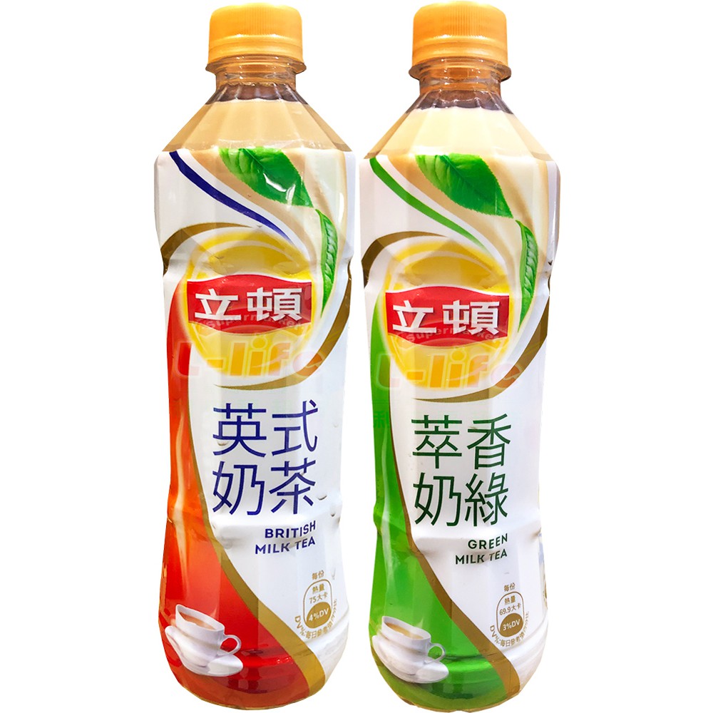 【利來福】立頓系列535ml（英式奶茶／萃香奶綠）-4入組｜飲料 飲品 罐裝飲料 奶茶 奶綠