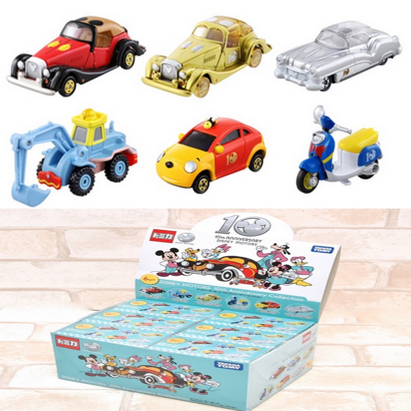 ★【TOMICA】多美小汽車  夢幻迪士尼 10週年抽抽樂系列 一套中盒 6車入 _DS13190