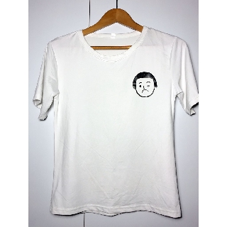 白色T-Shirt經典時尚圓領設計個性圖案 短T恤