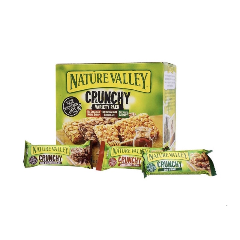 【好市多】天然谷Nature Valley 蜂蜜/黑巧克力/加拿大楓糖 燕麥棒 42公克