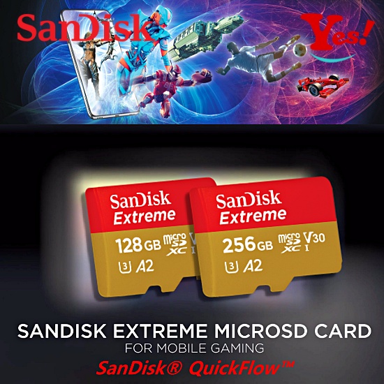 【Yes！公司貨】SanDisk Extreme microSD A2 電玩 3D/VR 128G 256GB 記憶卡