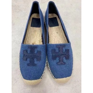 tory burch weston flat espadrille canvas