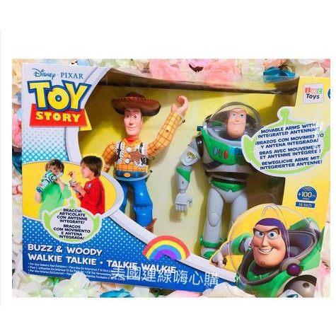 👍正版空運👍美國迪士尼 TOY STORY 玩具總動員 胡迪 巴斯光年 BUZZ 對講機 玩具 公仔