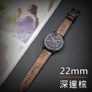 免運 娜娜錶帶快拆快扣 三星 Samsung Galaxy watch 46mm Gear S3真皮錶帶 代用 皮革錶帶