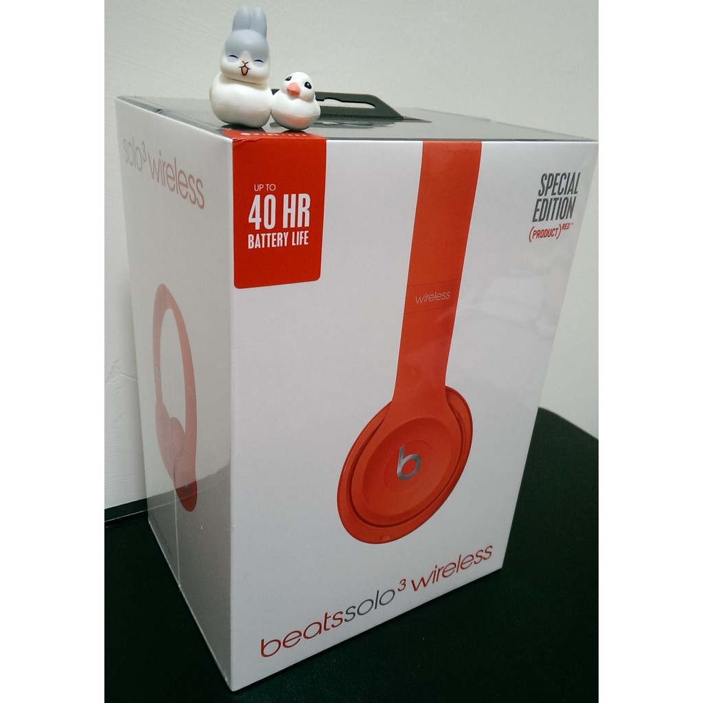 【全新未拆】Beats Solo3 Wireless 頭戴式耳機 (PRODUCT) RED - 橘紅色