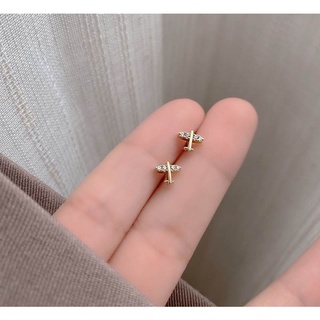 韓系 ins 925銀針精緻小巧飛機✈️耳環