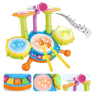 音樂鼓 兒童爵士鼓 電動燈光玩具-321寶貝屋