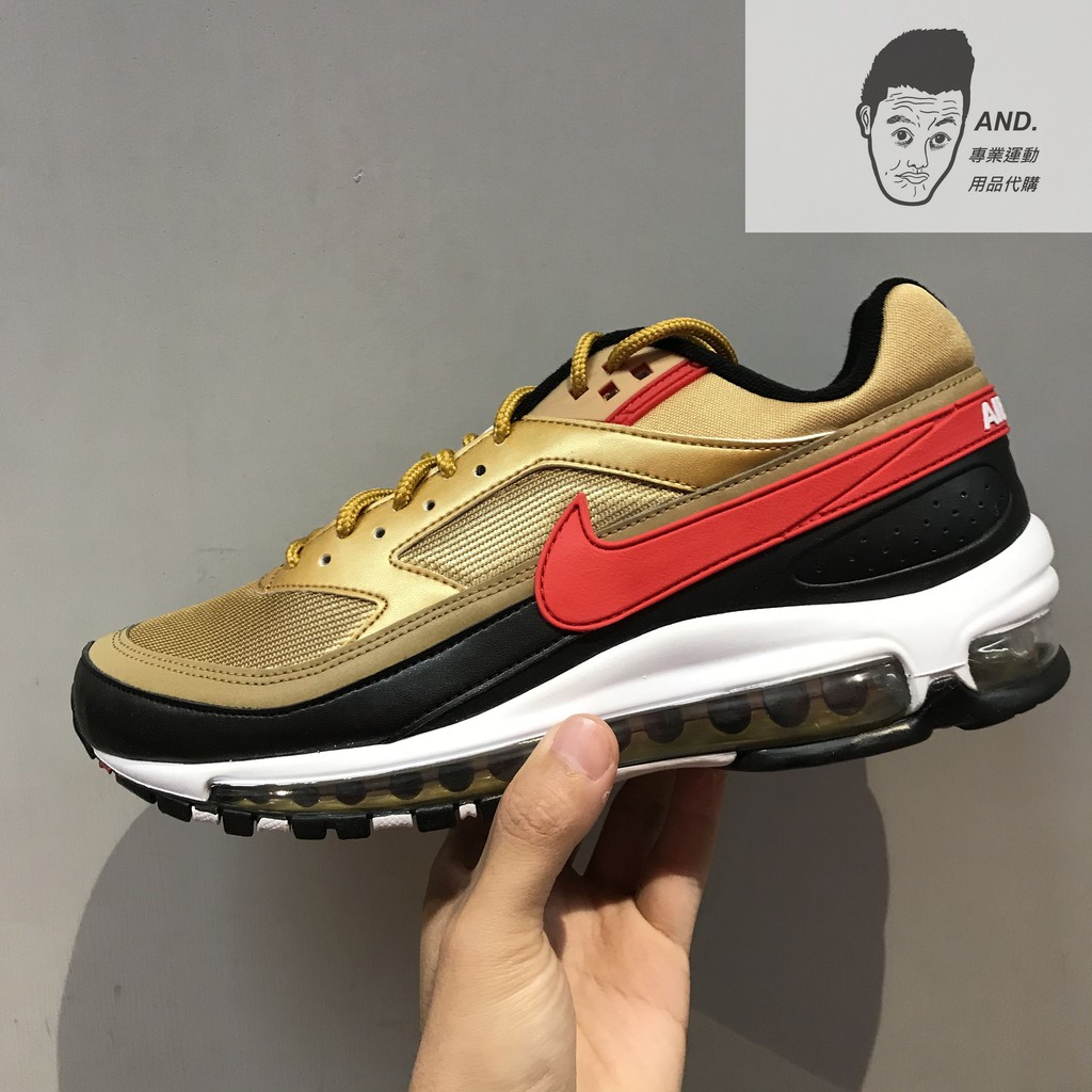 【AND.】NIKE AIR MAX 97 SE 金紅 氣墊 運動 休閒 慢跑鞋 男款 AO2406-700