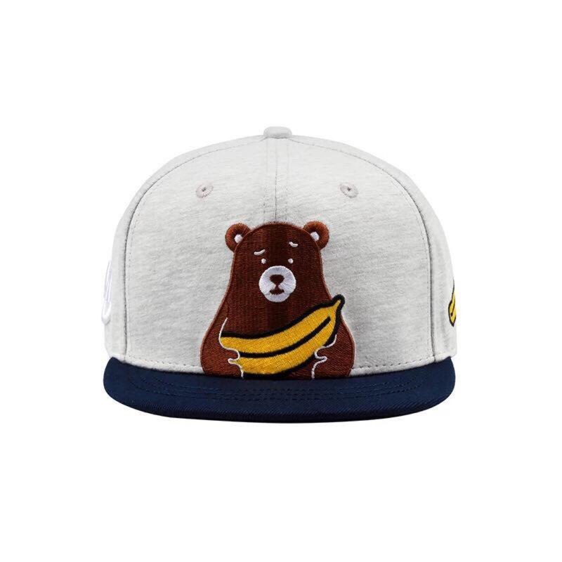 【OTOKO Men's Boutique】OTOKO:香蕉小熊BEAR／灰色／棒球帽