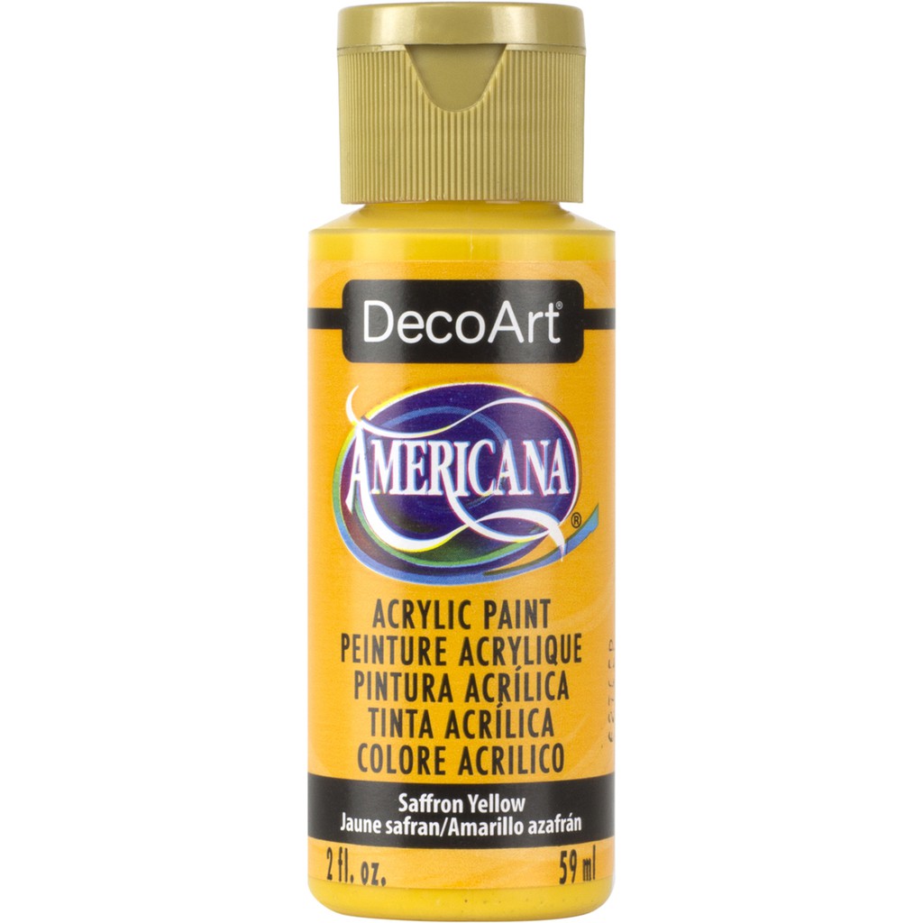 DecoArt 番紅花黃色 59 ml Americana 壓克力顏料 - DA273 ( (美國) )