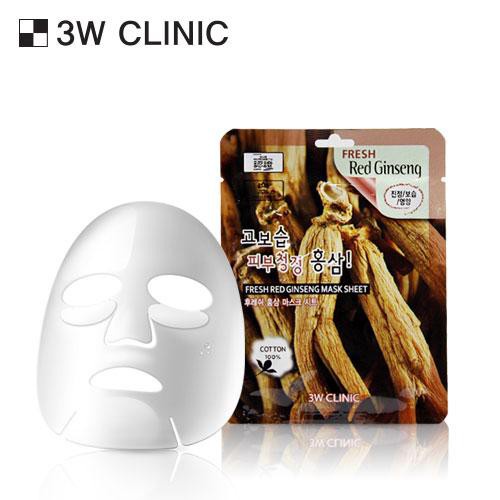 3w CLINIC 新鮮紅參面膜 23ml- 3W145