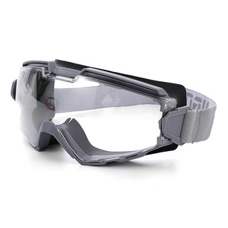 成人防飛沫防霧眼罩護目鏡透明大眼罩勞保防護眼鏡防衝擊防風沙眼鏡試驗化工 #7
