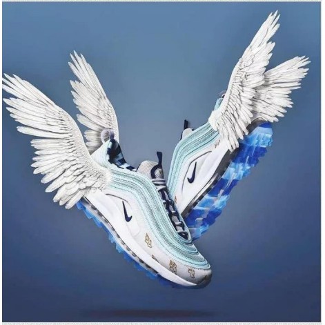 潮流現貨正品Nike Air Max 97 Golf Wings 雙翼 燙金紋 果凍底 男女鞋 CK1220-1