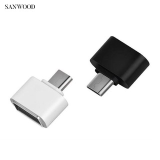 sanwood 電鍍安卓otg轉接頭 v8 otg轉接頭手機連接u盤micro usb轉換頭