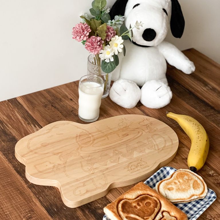 全新 Snoopy 史努比好生活 集點送 7-ELEVEN 7-11集點 造型原木餐盤 托盤 史努比