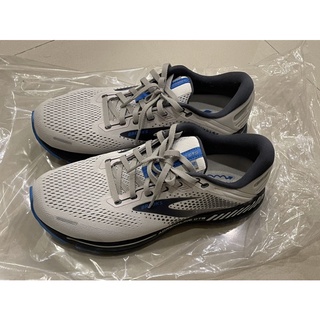 Brooks 慢跑鞋 Adrenaline GTS 22 寬楦男鞋 緩震 輕量 透氣網布 灰 藍 1103662E023