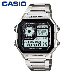 【CASIO】AE-1200WHD-1A 10年電力電子錶款/經典百搭/男女通用款/42mm【第一鐘錶】