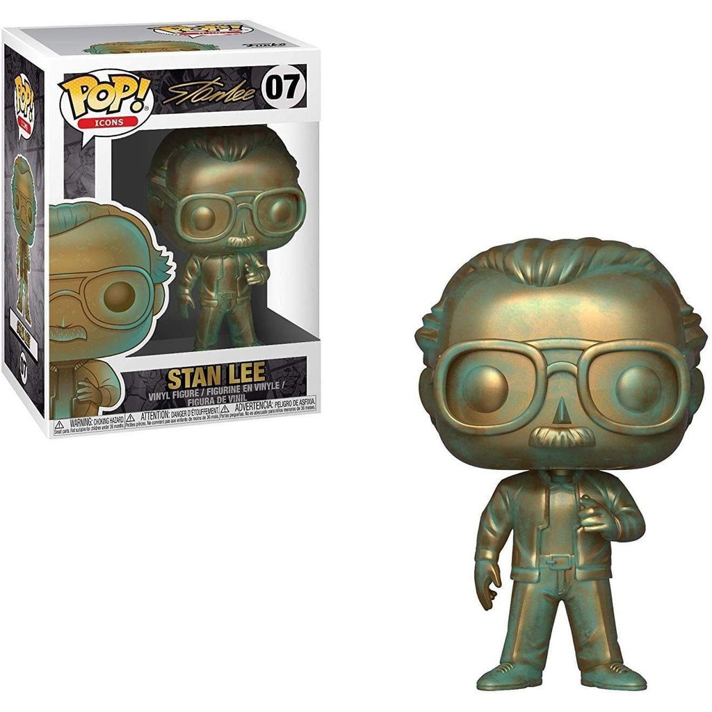 現貨 FUNKO POP 07 漫威之父 史丹李 STAN LEE 銅像 塗裝 全新