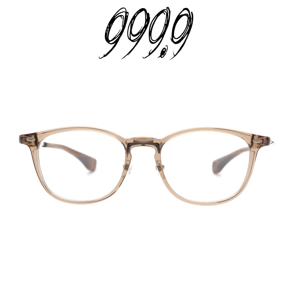 日本 999.9 Four Nines 眼鏡 NPM-131 0801 (透棕/金) 日本手工 鏡框【原作眼鏡】