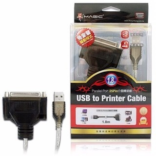 ☆YoYo 3C 轉接線☆Magic USB 轉 Parallel Port 印表機 傳輸線36公 1.8米