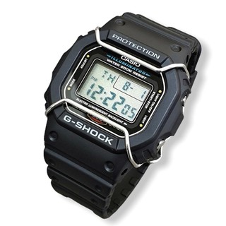 CASIO G-SHOCK DW-5600E-1 經典個性數位電子錶/43mm/消光黑+附贈保護桿【DW-5600】