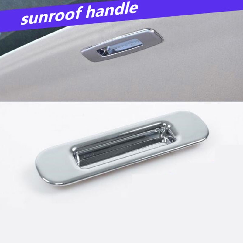 適用於福特 Ecosport 2013 - 2021 ABS 鍍鉻汽車天窗天窗把手蓋裝飾貼紙裝飾配件
