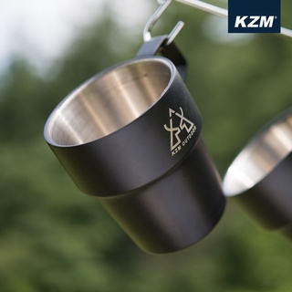 KAZMI KZM 不鏽鋼雙層馬克杯5入組