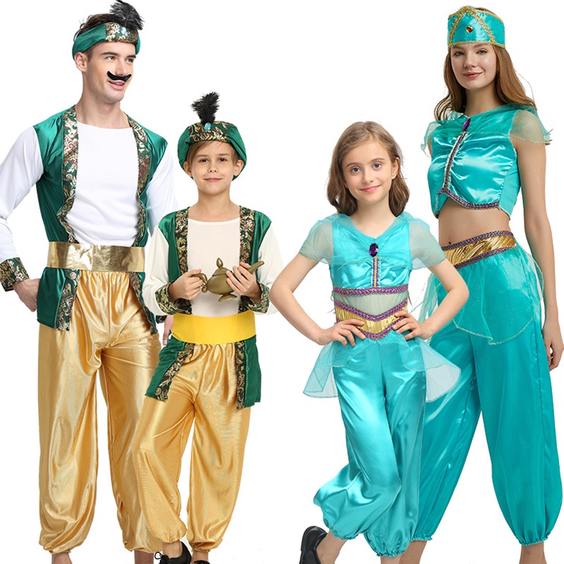 阿拉丁神燈cos 萬圣節成人cosplay服裝兒童化妝舞會演出茉莉公主#210909