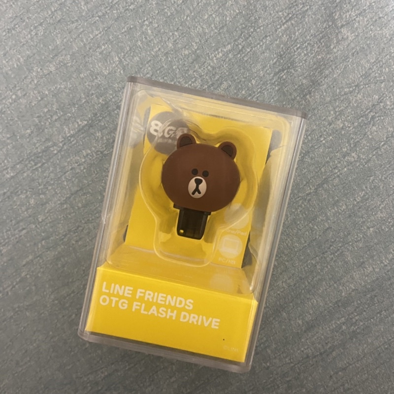 LINE FRIENDS OTG雙介面隨身碟 熊大造型