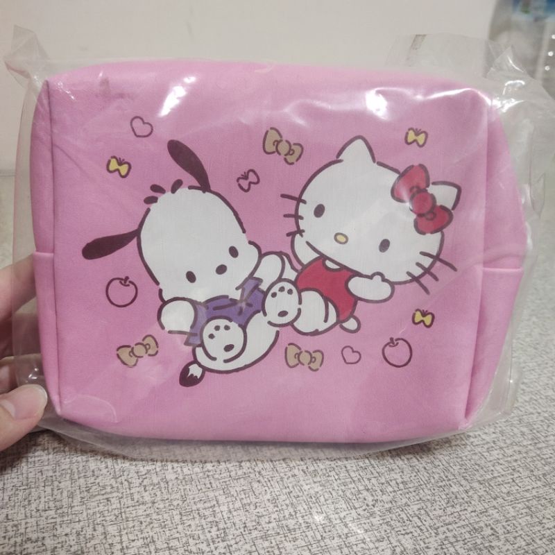 2018 7-11 Hello Kitty福袋KT*帕恰狗 造型收納包/化妝包/萬用包