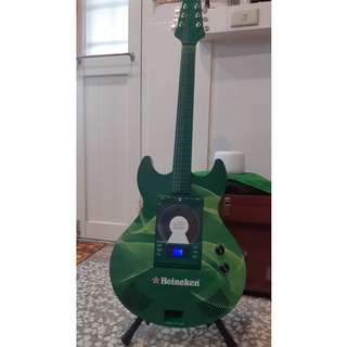 海尼根 Heineken 電吉他造型音響 CD播放器 MP3播放器 吉他造型音響 CD PLAYER 吉他造型 完整盒裝