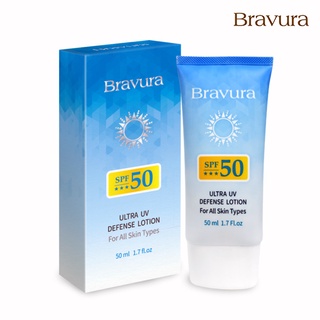 【Bravura 柏薇菈】高防曬UV隔離乳SPF50(50ml)｜防曬 紫外線 隔離UVA 高係數防曬