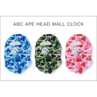 【日貨代購CITY】A BATHING APE ABC APE HEAD WALL CLOCK BAPE 迷彩時鐘 現貨