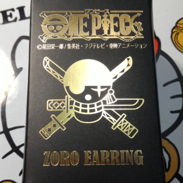 日本 大阪 jump shop 航海王 海賊王 正版 官方授權 索隆 耳環 夾式 金屬製
