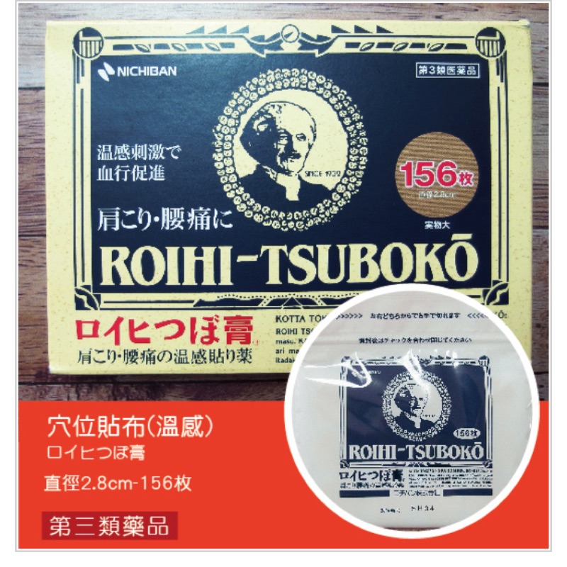 日本老爺爺酸痛穴位貼布 溫感 ROIHI-TSUBOKO