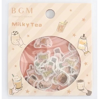 【BGM】散裝金箔和紙貼紙─珍珠奶茶