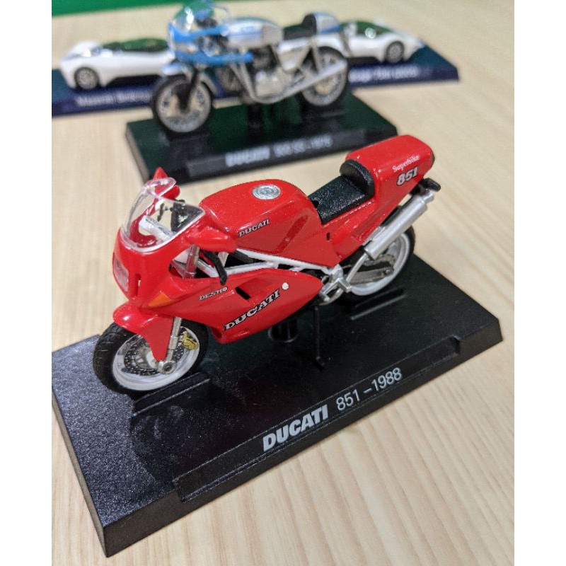 7-11義大利杜卡迪摩托車世界大賽系列 DUCATI 851-1988 杜卡迪 重機模型 模型玩具車 模型車 重機