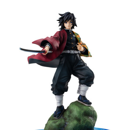 Skrkawo 缺貨 精品gem 鬼滅之刃富岡義勇水柱戰鬥雕像手辦模型鬼滅之刃公仔模型 蝦皮購物