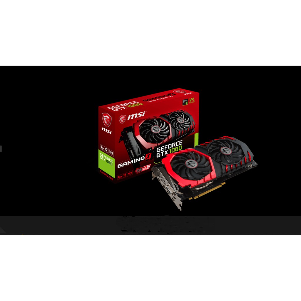 MSI 微星 GeForce GTX 1060 GAMING X 6G 紅龍電競版(非低階ARMOR)