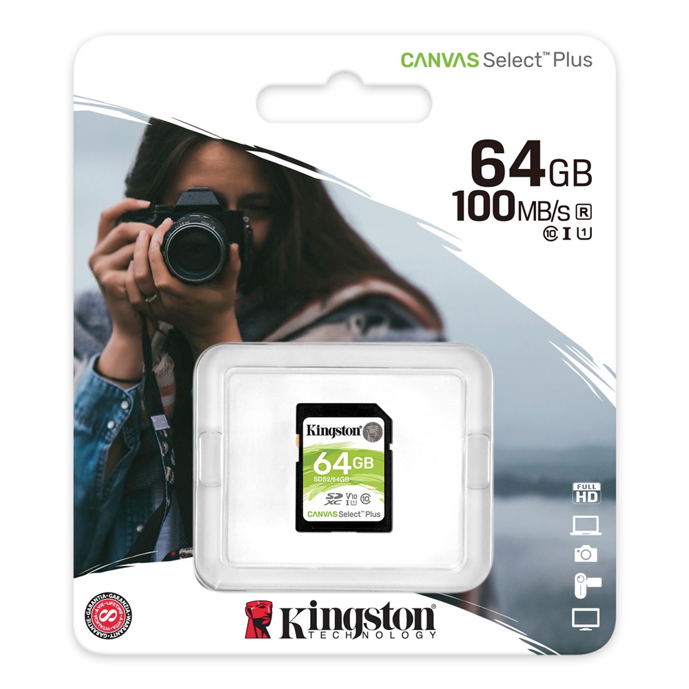 Kingston 金士頓 64GB 100MB/s UHS-I SDXC 相機記憶卡 高速記憶卡 SDS2/64G