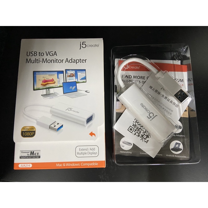 KaiJet j5create USB 3.0 VGA 外接顯示卡 (JUA214)