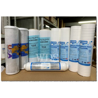 (WDS)美製OMNIPURE活性碳濾心+車溝5u pp一年份8隻濾心(加贈美國小T33)共9隻裝.只要1450元