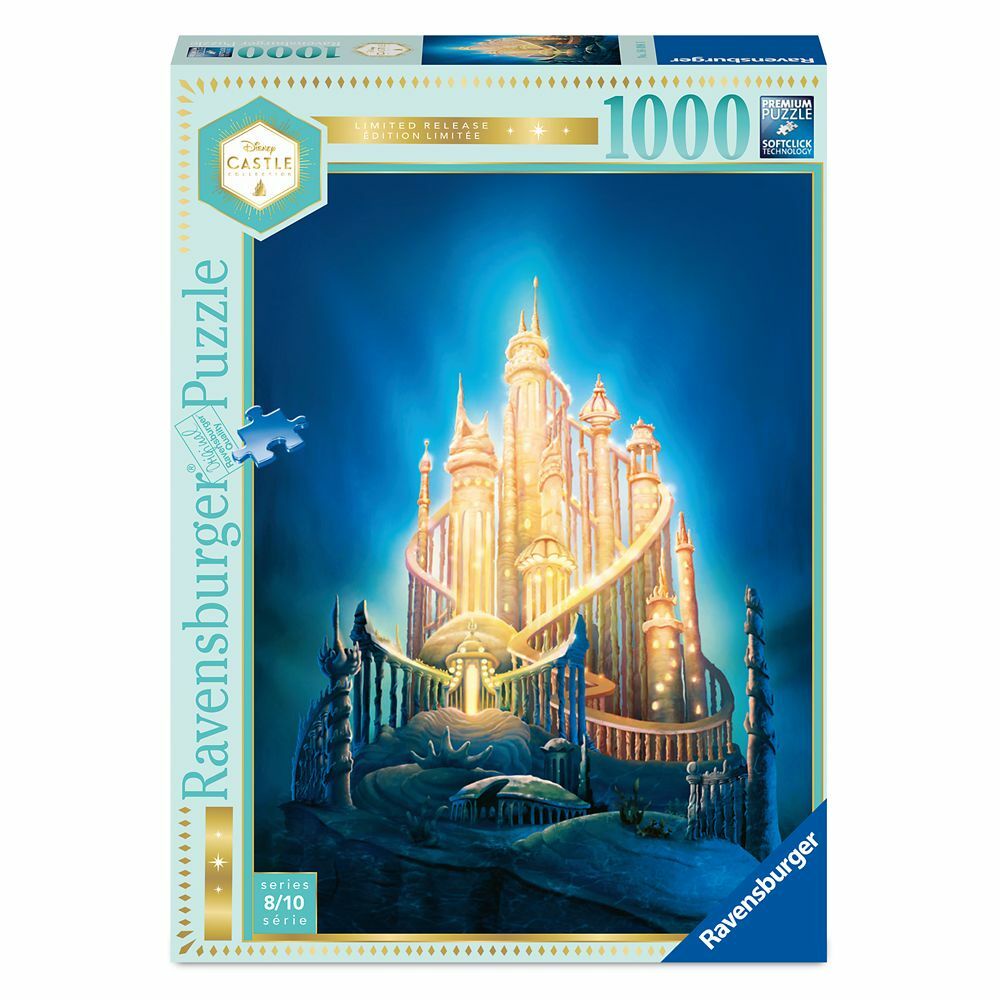 【德國進口】絕版1000片拼圖《迪士尼》極光城堡-小美人魚 164981