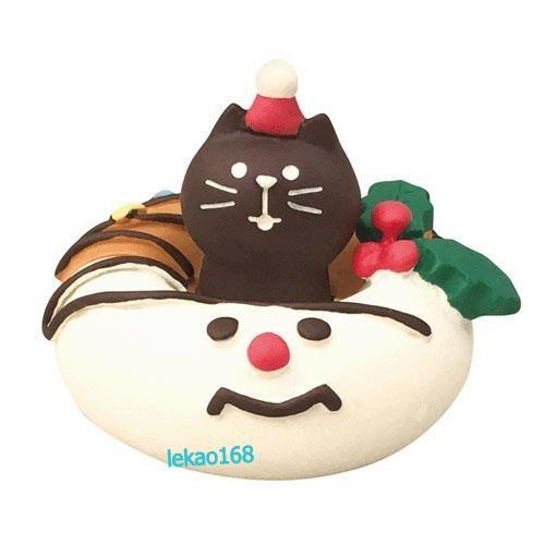 [現貨商品]日本Decole☛ZhenZhen本舖☚2020聖誕晚會黑貓甜甜圈公仔 擺飾 配件 聖誕節