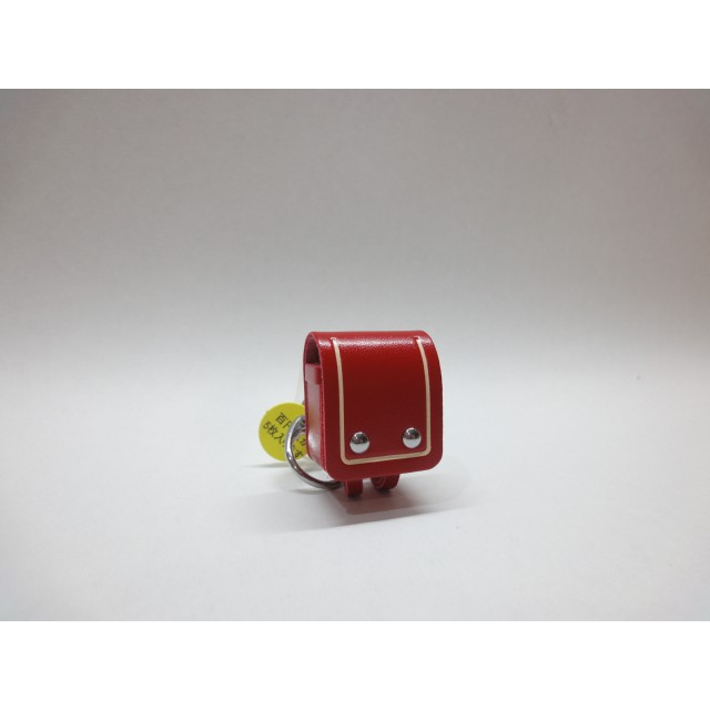 日本御守~淺草觀音 活動式子母黏書包~紅色皮革鑰匙圈((學業成就 通學平安金鎖片))手提包側背包鎖匙圈