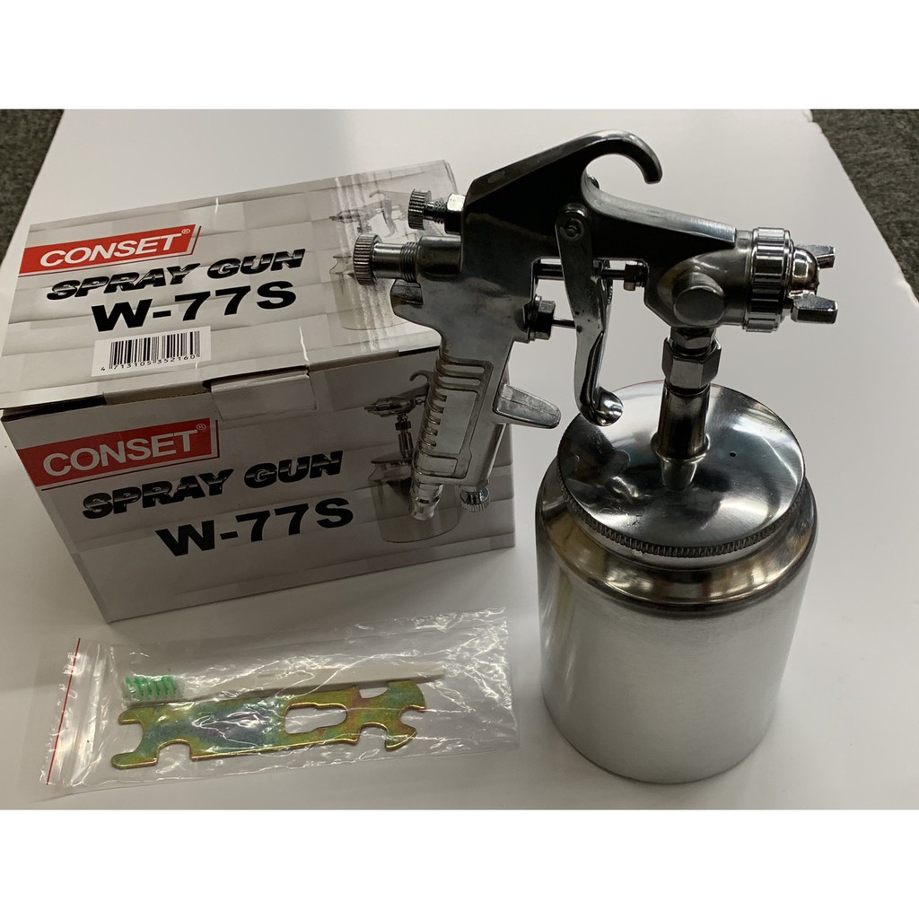 CONSET 氣動油漆噴槍 噴漆槍 油漆噴槍 噴槍 氣動噴槍 3.0mm  1000cc 下攜式 噴槍 烤漆槍 W-77