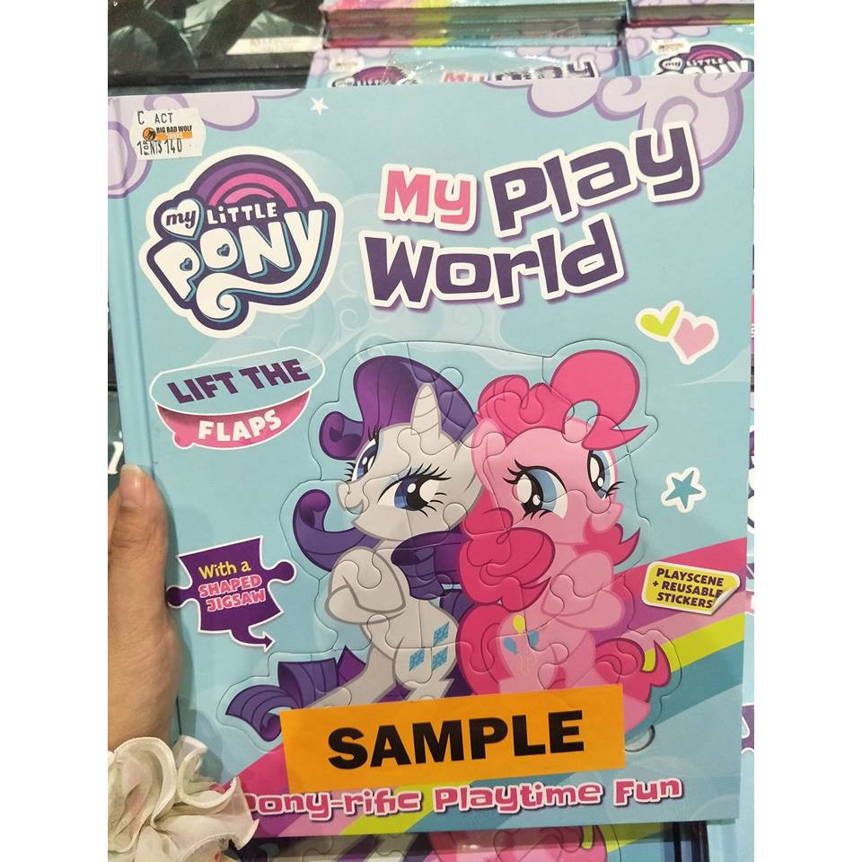 My Little pony : My play word 彩虹小馬硬頁拼圖書/翻翻書/貼紙書/大野狼書展代購