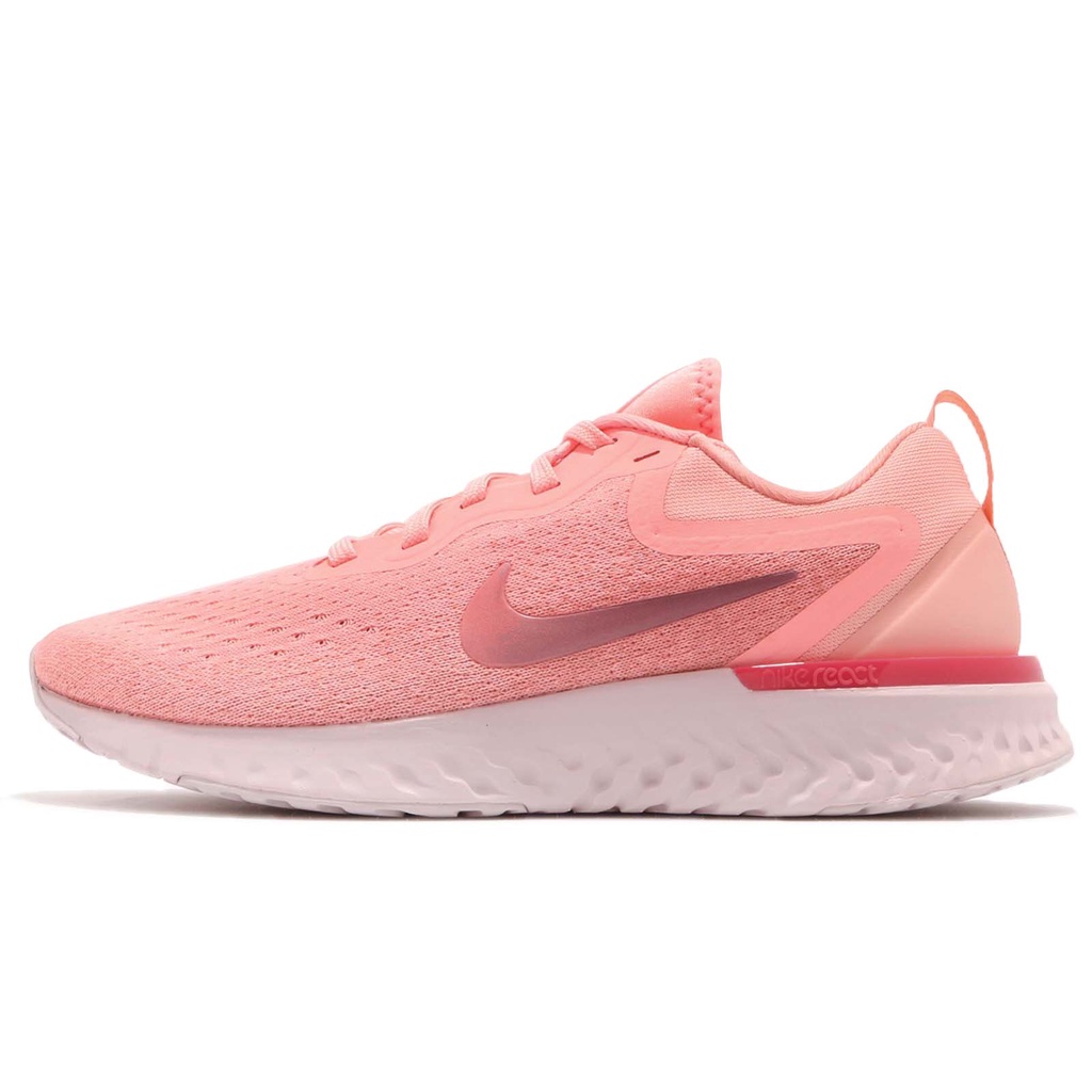 Nike 慢跑鞋 Wmns Odyssey React 粉紅 粉色 發泡材質中底 女鞋 AO9820-601 【ACS】